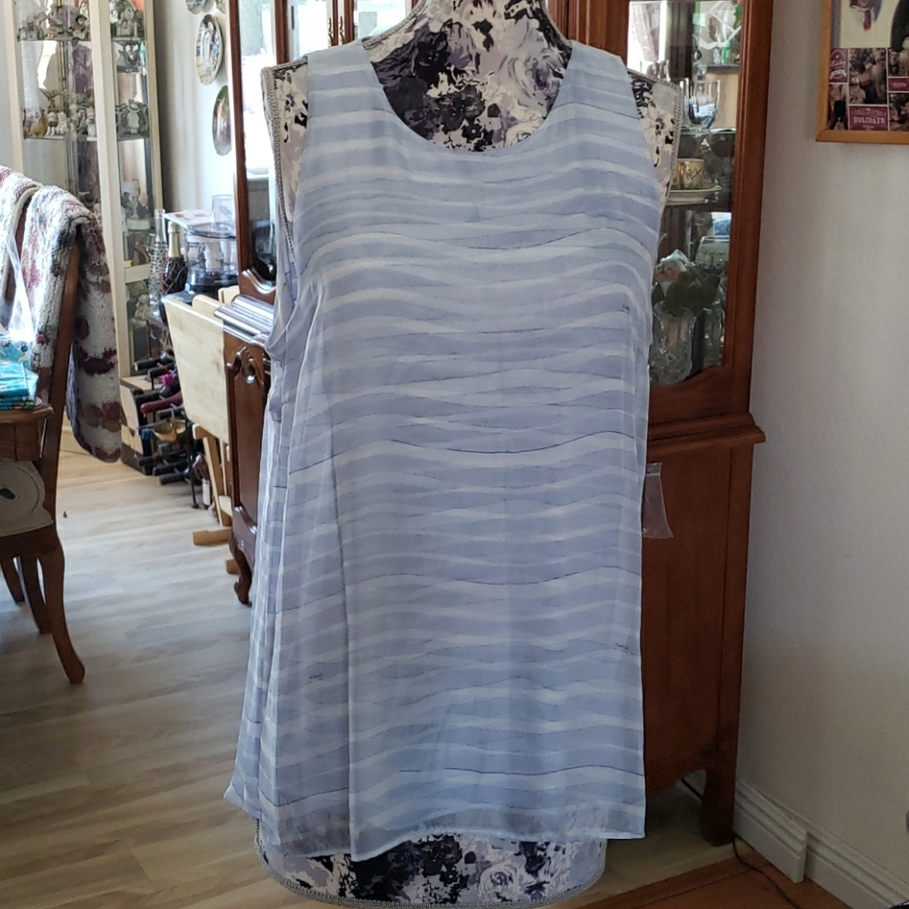 Vince Camuto sleeveless sheer top